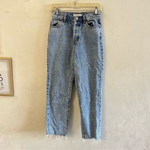 Pacsun Light Acid Wash High Rise Straight Jeans Size 25